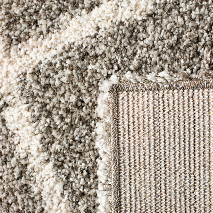 Darrol Performance Geometric Rug House of Hampton® Rug Size: Round 5'3" Pile Height: Ultra Plush 2"