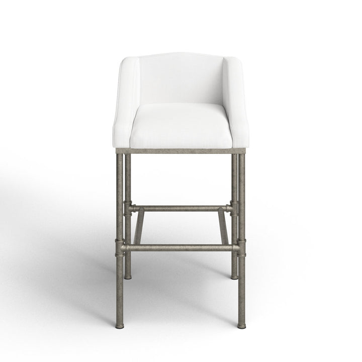 Halltown Metal Counter or Bar Height Stool Ophelia & Co. Seat Color: White Seat Height: Bar Stool (30" Seat Height)