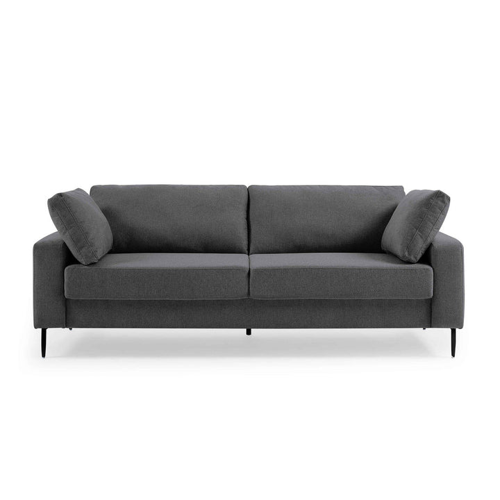 Jeses MINIMORE Modern Style Etta 84.3" Mid-Century Modern Design Sofa Corrigan Studio® Fabric: Dark Gray Linen Blend