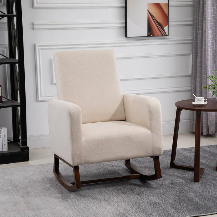 Atze Rocking Chair Latitude Run® Fabric: Cream White