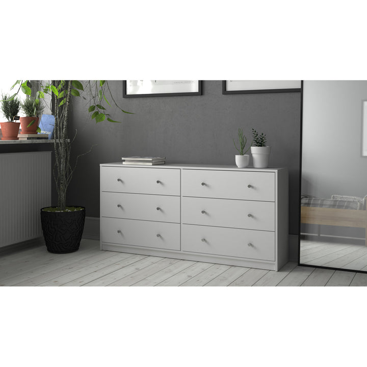 Guilford 6 Drawer 56.34" W Double Dresser Wade Logan® Color: White