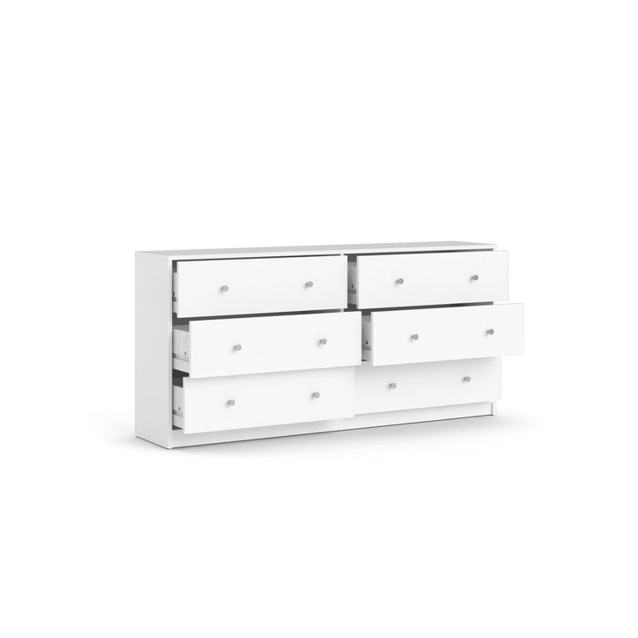 Guilford 6 Drawer 56.34" W Double Dresser Wade Logan® Color: White