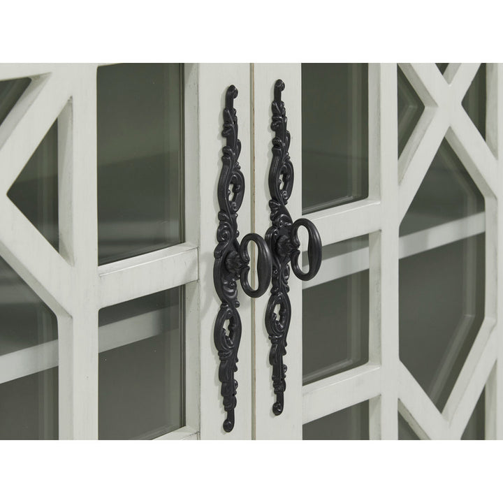 Ahmara 2 - Door Accent Cabinet Three Posts™ Color: Gray/White