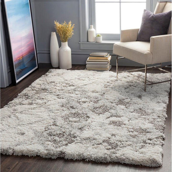 Dittman Geometric Gray/White Area Rug Wade Logan® Rug Size: Rectangle 8'10" x 12'