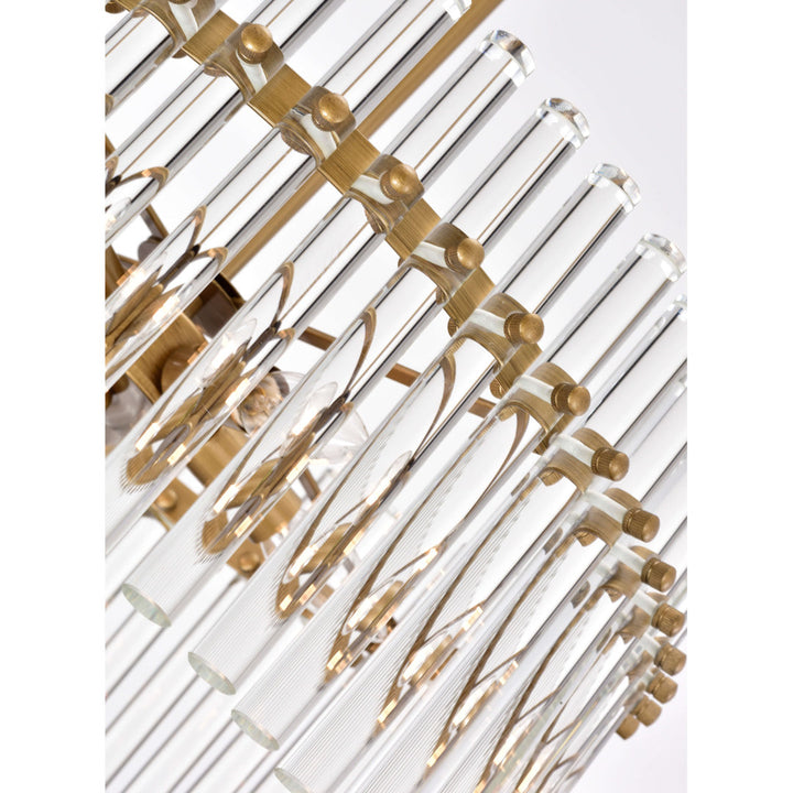 Kaan 5 - Light 20.2" Brushed Brass Candle Style Crystal Drum Chandelier Willa Arlo™ Interiors