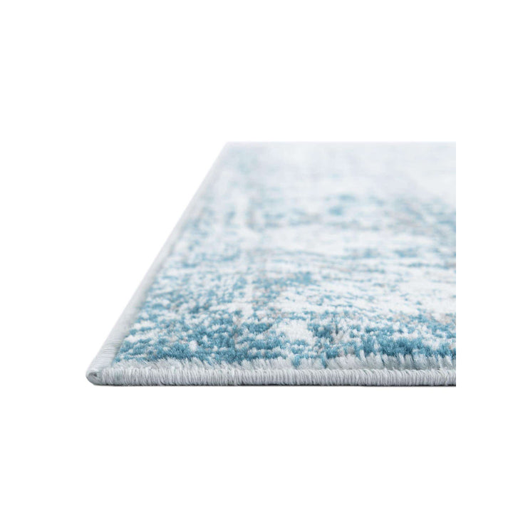 Brandt Abstract Light Blue/Navy Area Rug Mistana™ Rug Size: Runner 2' x 9'10"