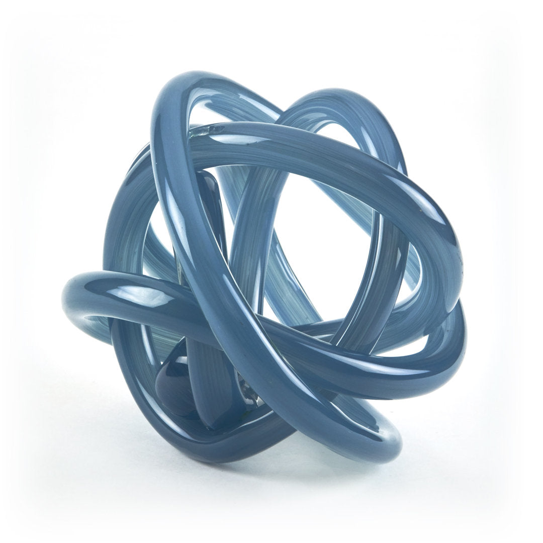 Pennebaker Handblown Knot Ivy Bronx Finish: Blue