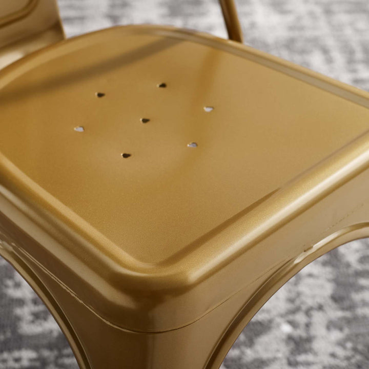 Promenade Bistro Dining Side Chair by Modway (Set of 2) Modway Color: Gold