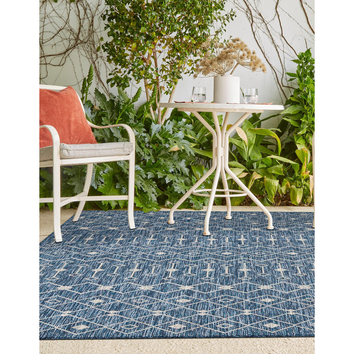 Innsbrook Southwestern Power Loom Teal Indoor/Outdoor Area Rug Laurel Foundry Modern Farmhouse® Rug Size: Rectangle 8' x 11'4"
