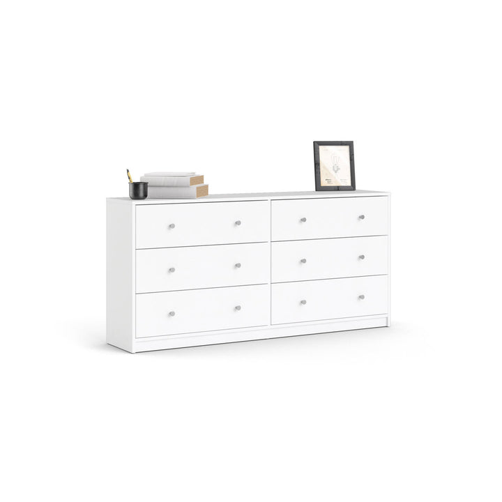 Guilford 6 Drawer 56.34" W Double Dresser Wade Logan® Color: White