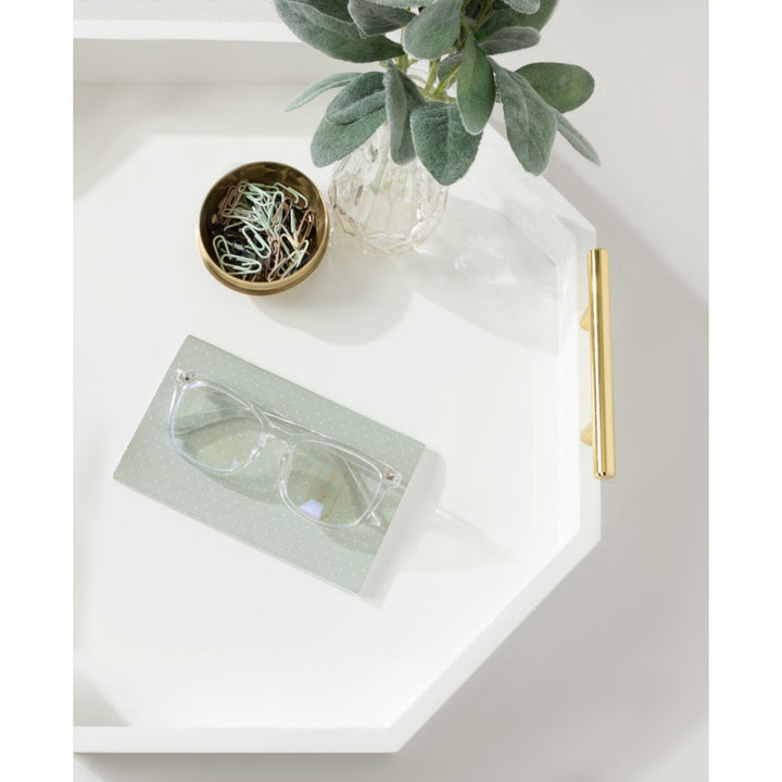 Norvan Ottoman/Coffee Table Tray Everly Quinn Color: White
