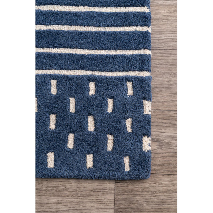 Arvin Olano x Rugs USA Mandia Striped Wool Area Rug Arvin Olano x Rugs USA Rug Size: Rectangle 5' x 8'