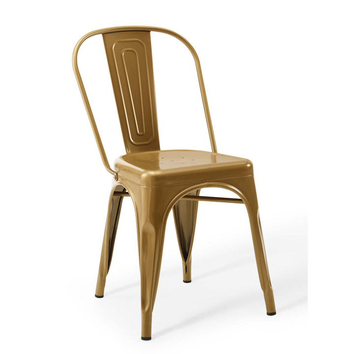 Promenade Bistro Dining Side Chair by Modway (Set of 2) Modway Color: Gold