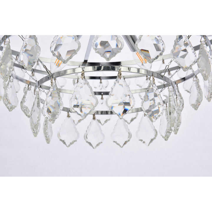 Marina 6 - Light Unique Tiered Chandelier with Crystal Greyleigh™ Size: 58" H x 24" W x 24" D Finish: Chrome