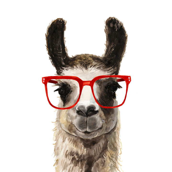 Hip Llama I Zipcode Design™ Size: 25.625" H x 37.625" W x 1" D Format: White Framed