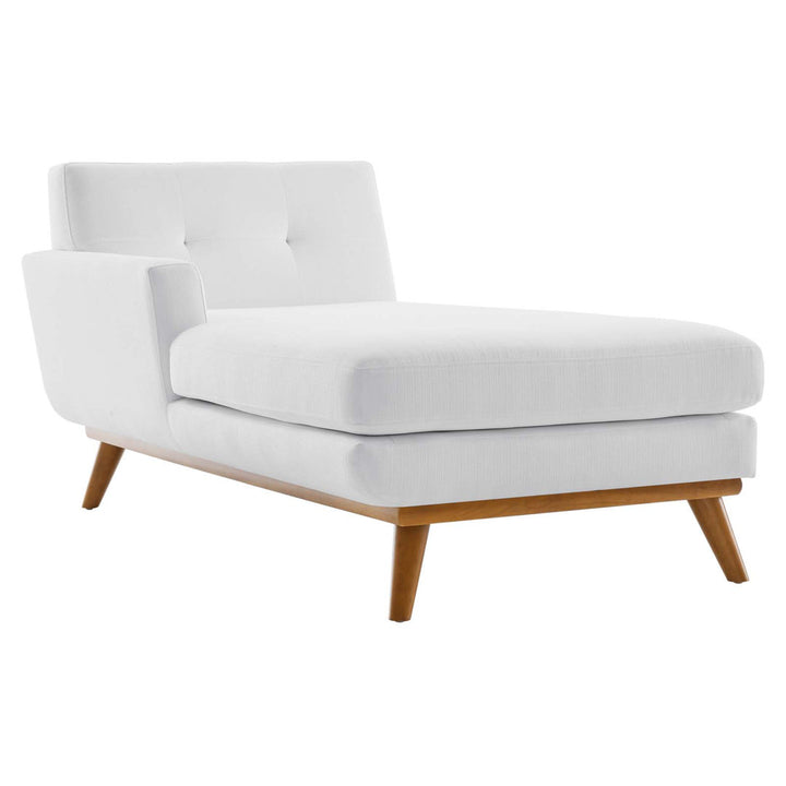 Modway Engage Chaise Modway Upholstery Color: White Orientation: Left Hand Facing