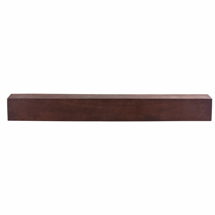 Modern Farmhouse Fireplace Shelf Mantel Dogberry Collections Depth: 9", Finish: Mahogany, Shelf Length: 48"