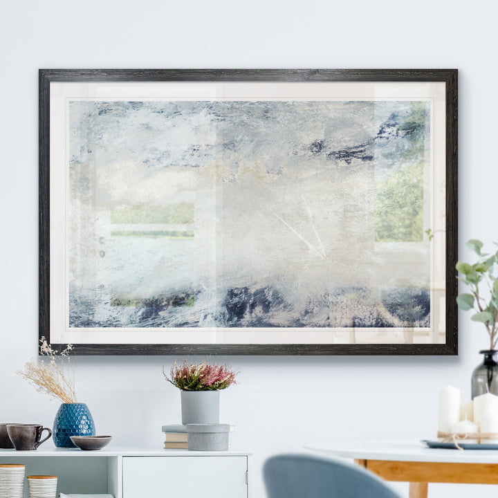 Hushed V' by Paul Cezanne - Picture Frame Painting Print Highland Dunes Size: 16" H x 22" W x 2" D Format: Framed Print Ebony