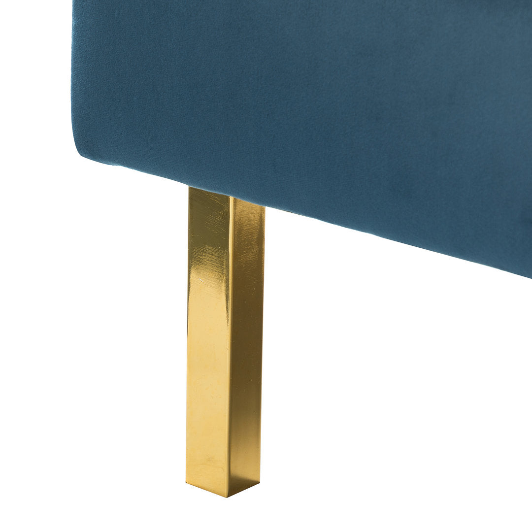 Clayne Velvet Armchair Etta Avenue™ Fabric: Navy Velvet