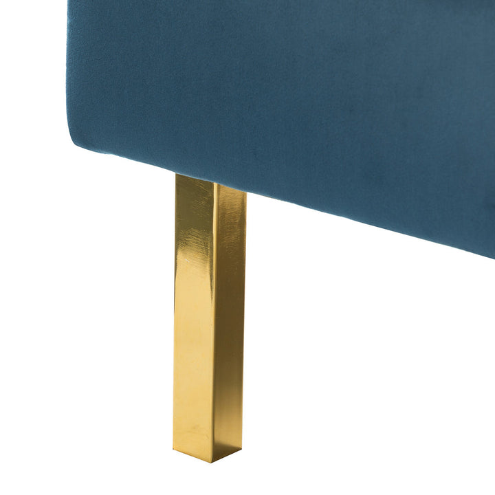 Clayne Velvet Armchair Etta Avenue™ Fabric: Navy Velvet