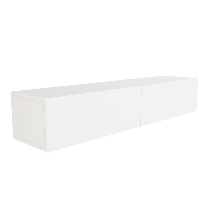 Dashay 53.15'' W Floating Storage Credenza Ebern Designs Color: White