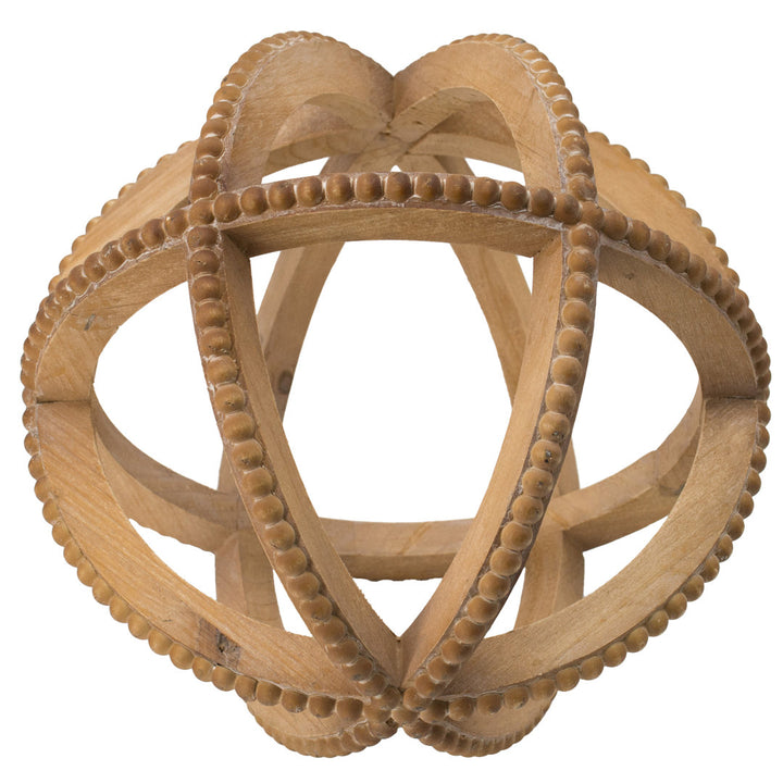 Delaney Decorative Ball Table Accent with Bead Trim Joss & Main Size: 10" H x 10" W x 10" D