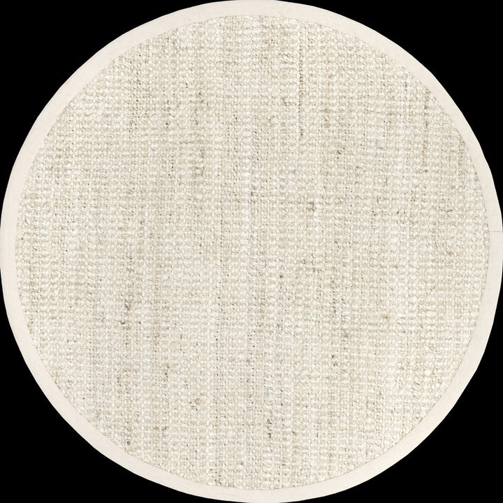Karmine Jute Runner Rug for Dining Room Living Room Entryway Hallway Kitchen, Off White Langley Street® Rug Size: Round 4'