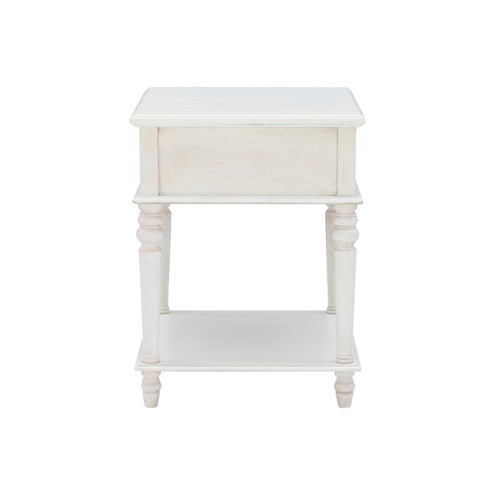 Birkley End Table with Storage Drawer Sand & Stable™ Color: Cream