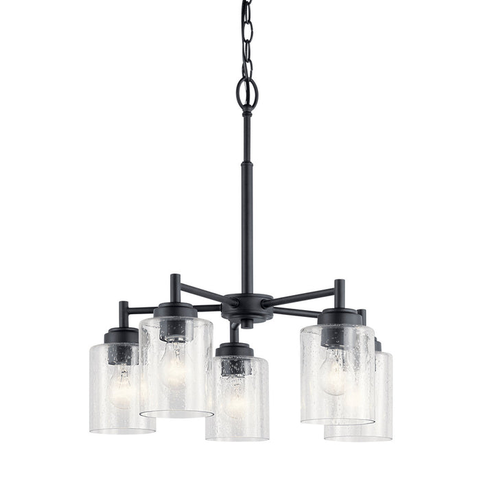 Winslow 5 - Light Shaded Traditional Chandelier Kichler Lighting Finish: Black