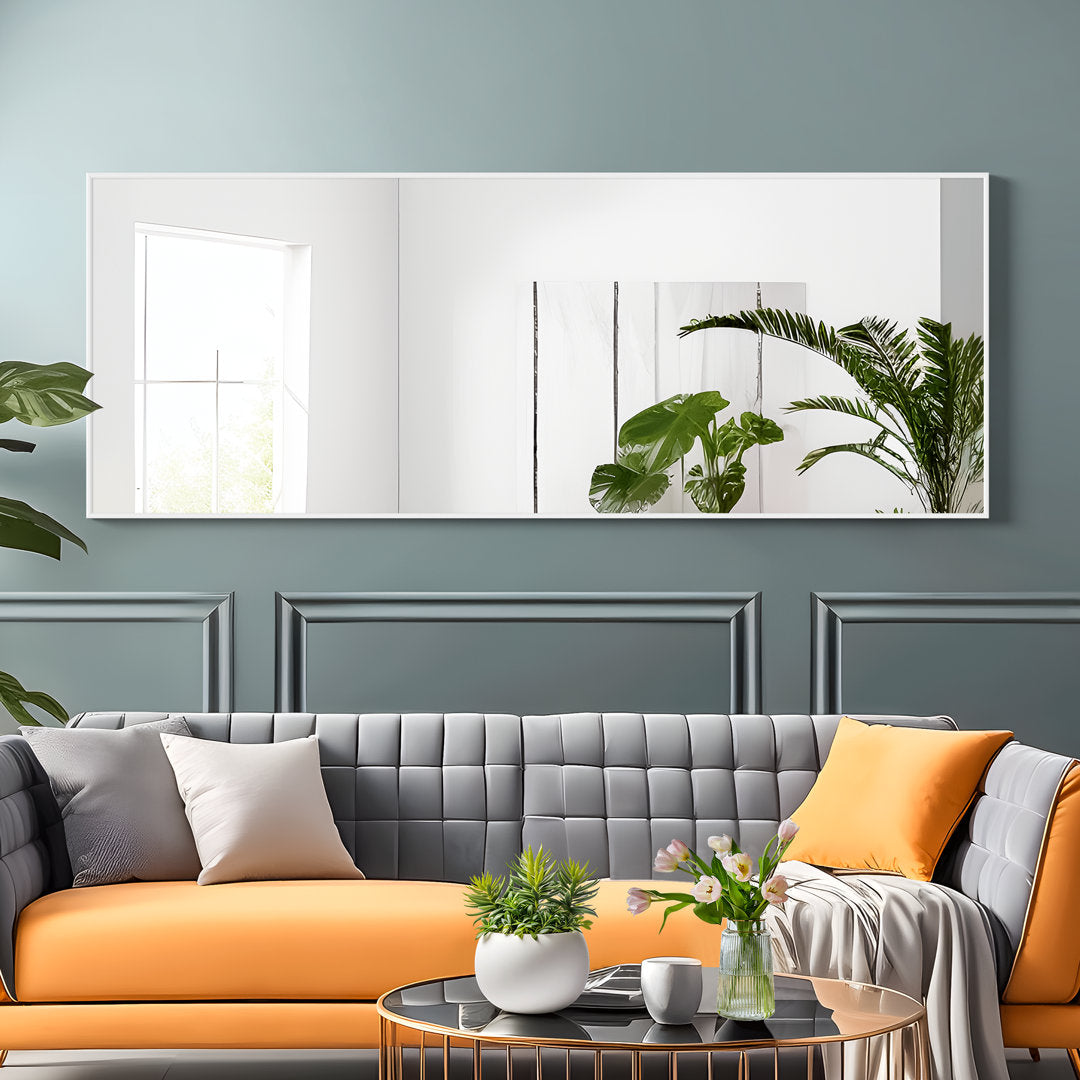 Koudia Metal Framed Standing Mirror Wrought Studio™ Size: 64" x 21" Finish: White