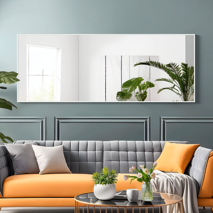 Koudia Metal Framed Standing Mirror Wrought Studio™ Size: 64" x 21" Finish: White