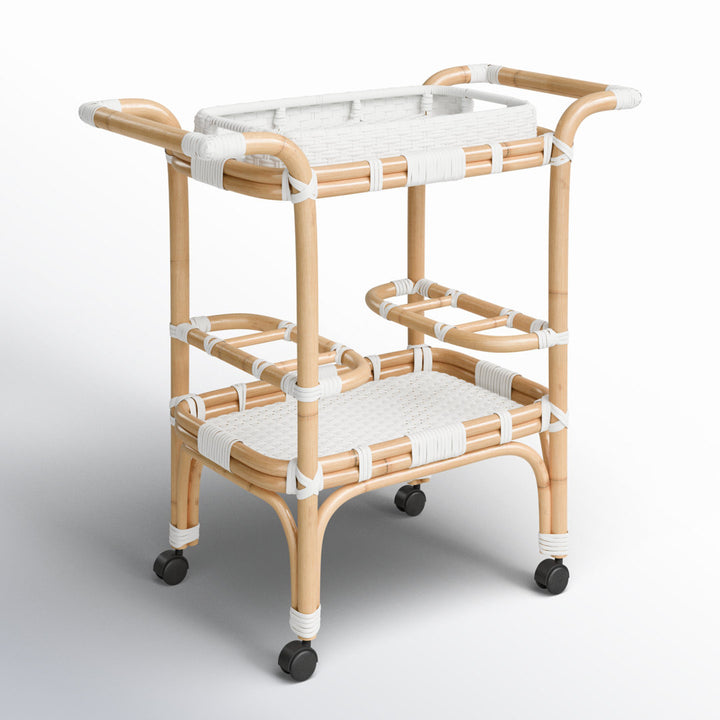 Domenica Bar Cart Joss & Main Top Color: White
