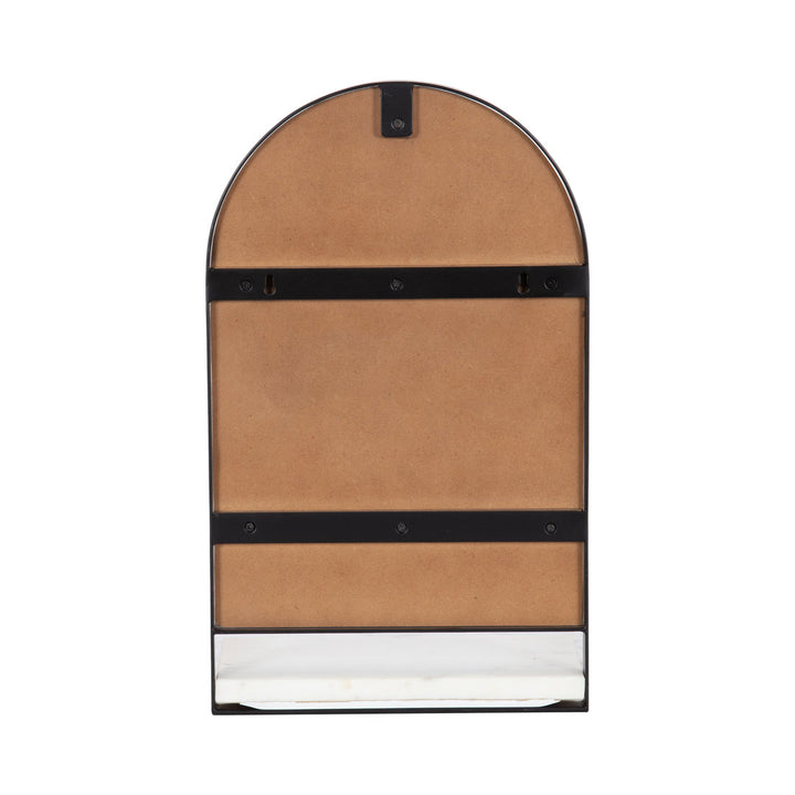 Cielo with Shelves Wall Mirror Joss & Main Size: 20" x 12" Finish: Black/White