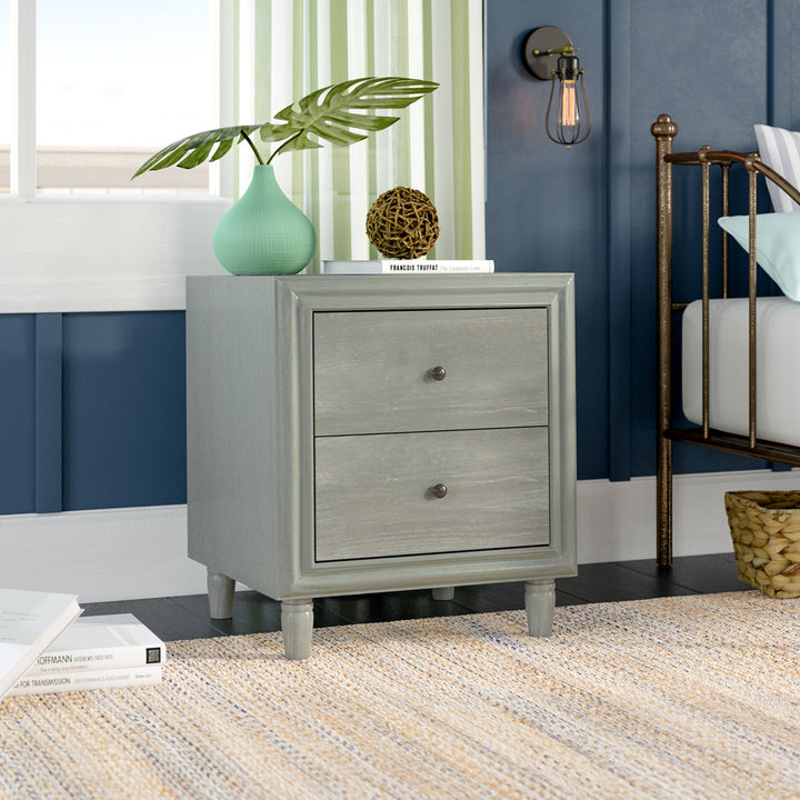 Sadie 2 Drawer Nightstand Breakwater Bay Color: Ash Gray