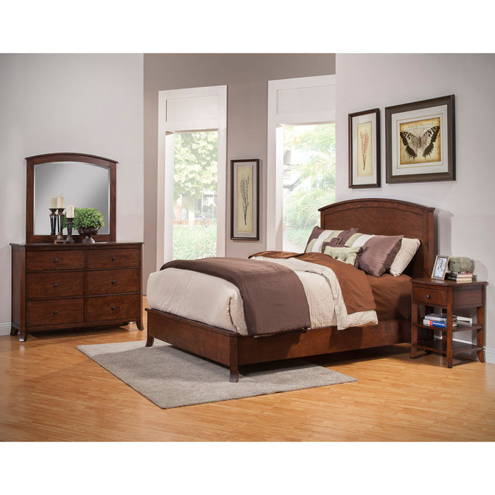 Greggory Baker 6 Drawer Dresser, Mahogany Three Posts™ Color: Rustic Brown