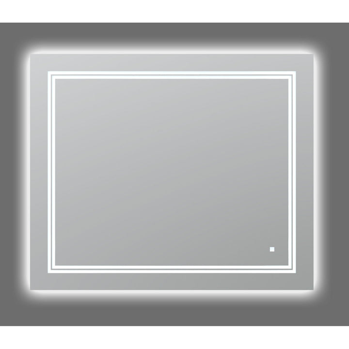 Soho LED Mirror with Defogger and Dimmable, Backlit + Front Lit. AQUADOM Size: 36" H x 40" W