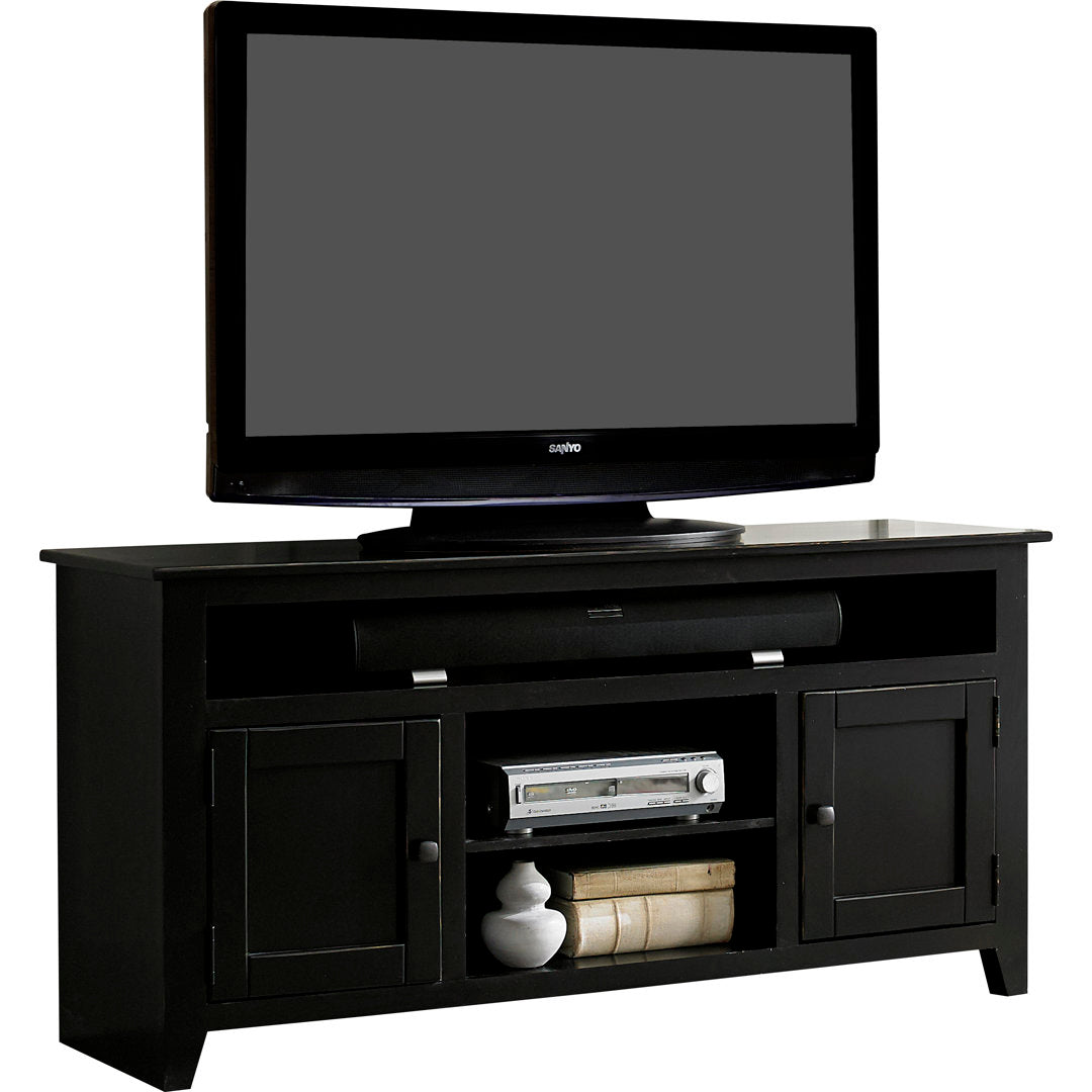 TV Stand for TVs up to 65" Red Barrel Studio® Color: Black