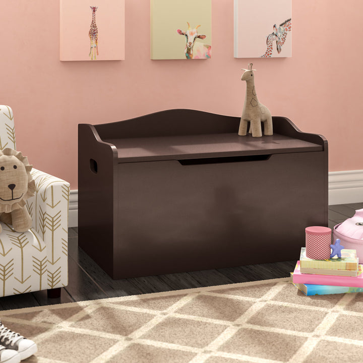 Akena Harriet Bee Toy Storage Bench Harriet Bee Finish: Espresso Brown