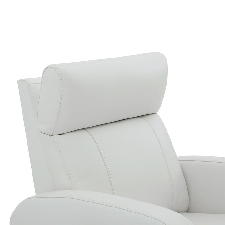 Arrianna-Fiona Genuine Leather Swivel Power Recliner Wade Logan® Upholstery Color: White Genuine Leather
