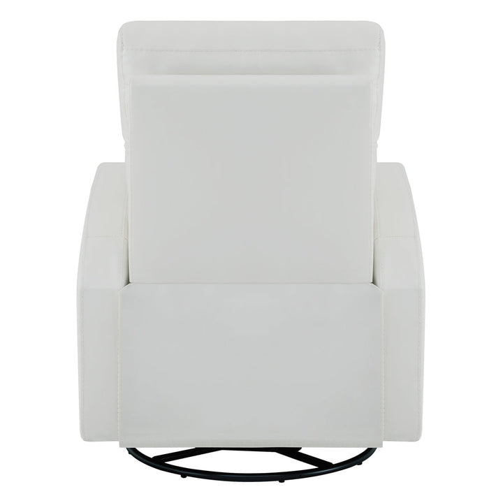 Arrianna-Fiona Genuine Leather Swivel Power Recliner Wade Logan® Upholstery Color: White Genuine Leather
