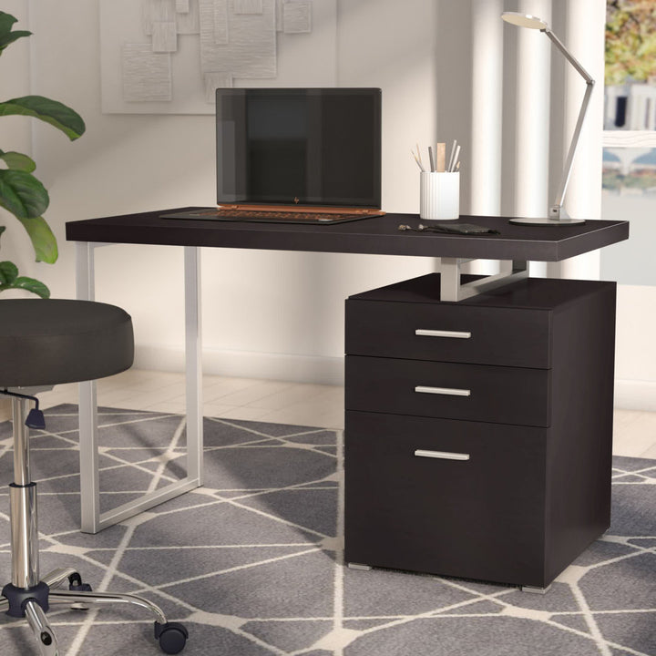 Kaitlyn Reversible Desk Wade Logan® Color: Cappuccino