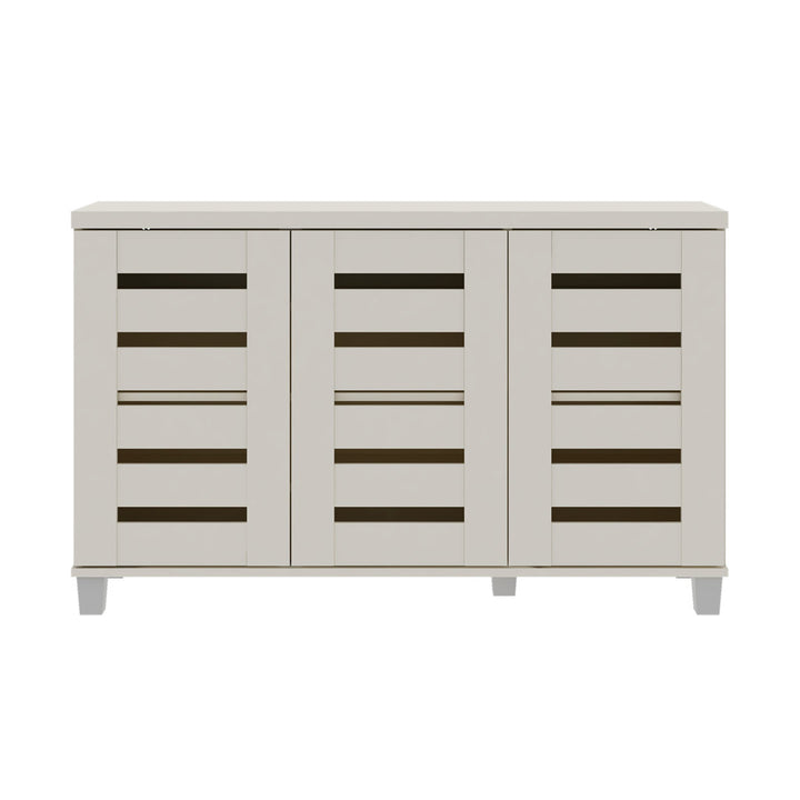 Lismore 16 Pair Shoe Storage Cabinet Steelside™ Finish: Ivory