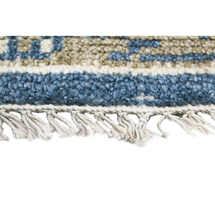 Jandreau Oriental Hand Knotted Wool Blue/Beige Area Rug Lark Manor™ Rug Size: Rectangle 7'6" x 9'6"