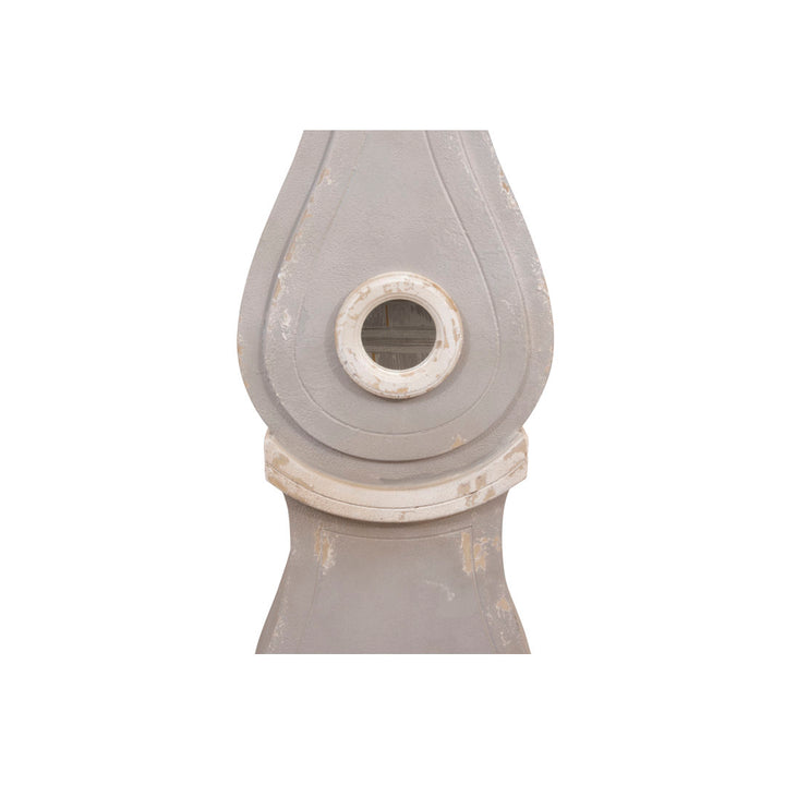 Knupp Tall Distressed Wood Grandfather Style Wall Clock Ophelia & Co.