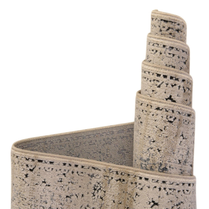 Arkeen Oriental Dark Blue/Beige Area Rug Lark Manor™ Rug Size: Rectangle 7'10" x 11'