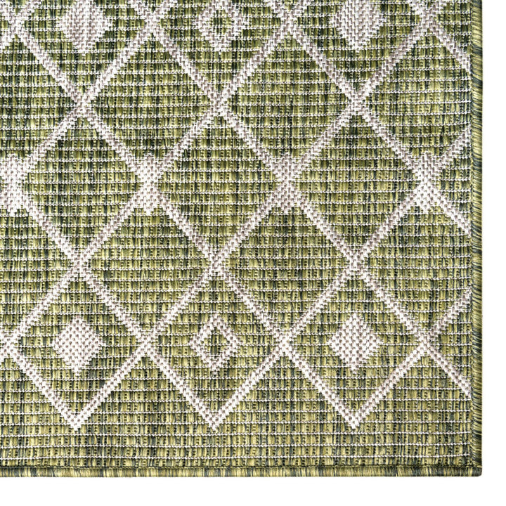 Adley Southwestern Green/Beige Indoor/Outdoor Area Rug Gracie Oaks Rug Size: Rectangle 9'10" x 14'
