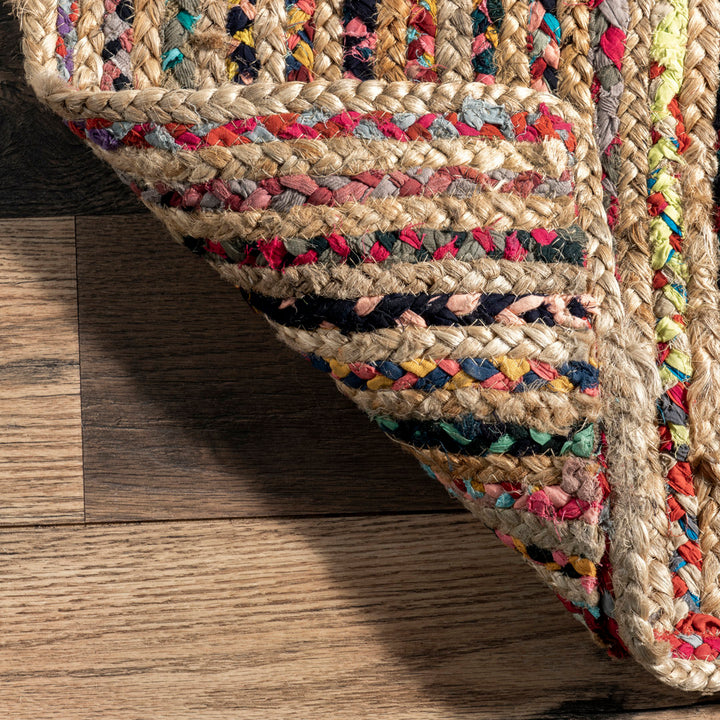 Lovetto Bohemian Handmade Braided Red Rug Bungalow Rose Rug Size: Rectangle 6' x 9'