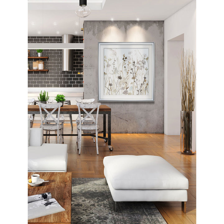 Wildflower Mist II - Painting Print Lark Manor™ Size: 27" H x 27" W x 1.5" D Format: Silver Framed