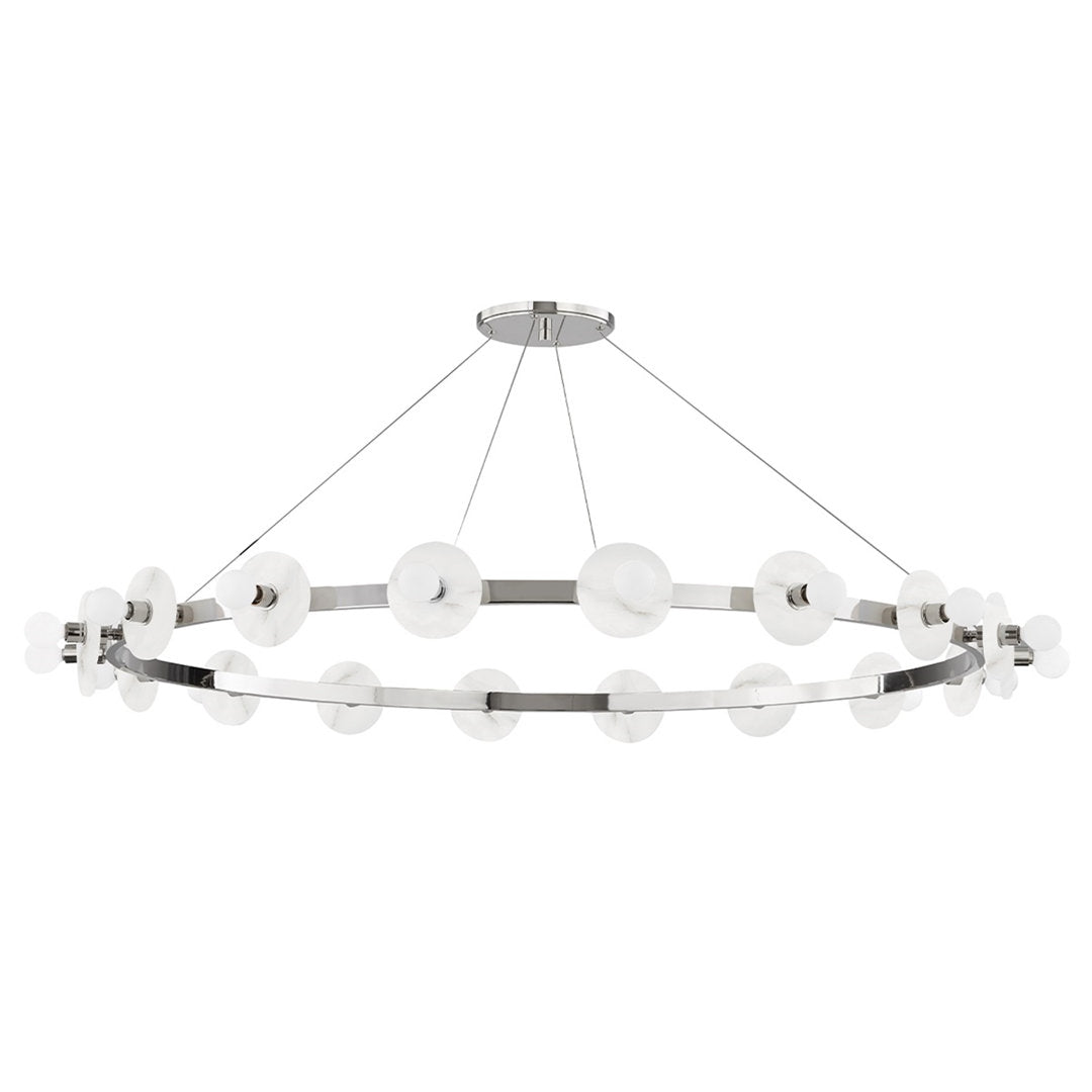 Austen 18 - Light Unique Wagon Wheel Chandelier Hudson Valley Lighting Finish: Polished Nickel