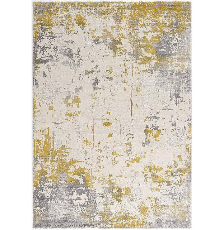 Tylor Abstract Gold Area Rug Williston Forge Rug Size: Runner 2' x 8'